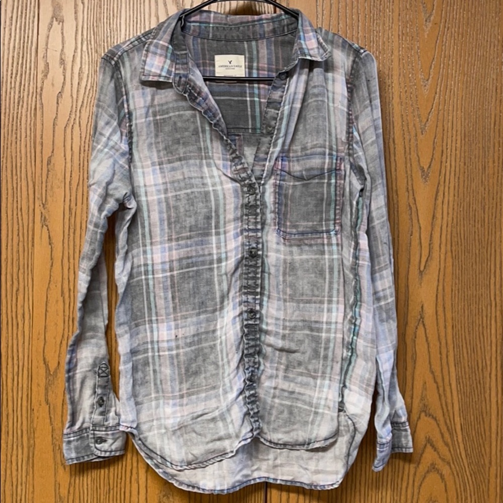 Boyfriend Fit Faded Flannel